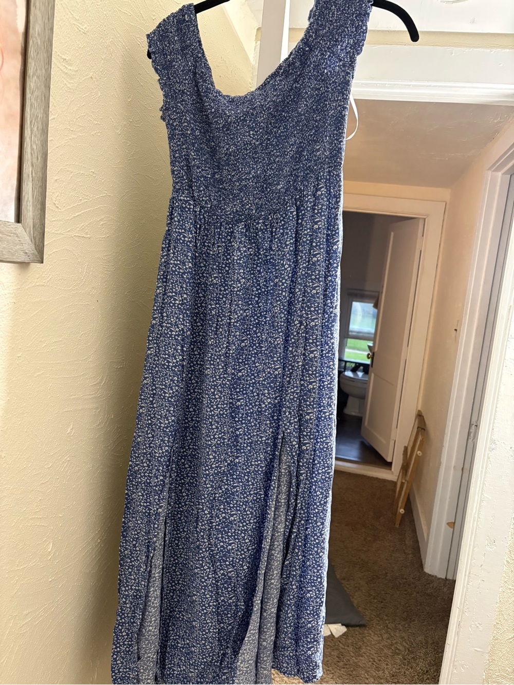 Blue Floral Maxi Dress